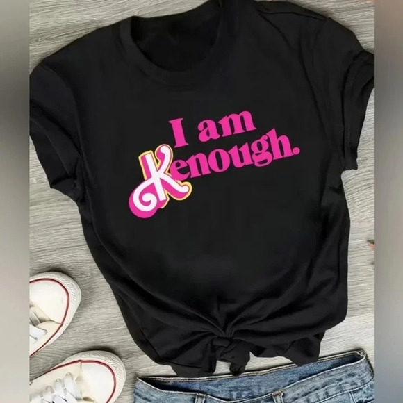 I am Kenough Barbie Movie T-shirt in black - women’s sizes L and XL - Picture 1 of 5